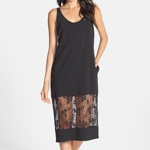 Casual Lace Black Dress
